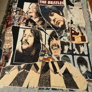 Vintage The Beatles Tapestry throw Blanket